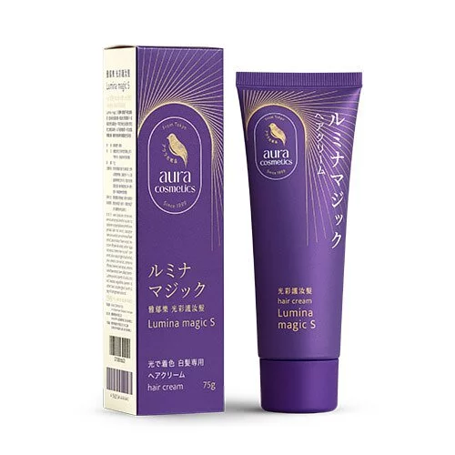 日本製【Aura】光彩護汝髮 銀離子感光 白髮補色護髮乳 75g Ⅲ【P1PC0085BLK0000】