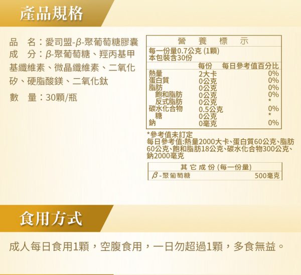 β-聚葡萄糖膠囊
