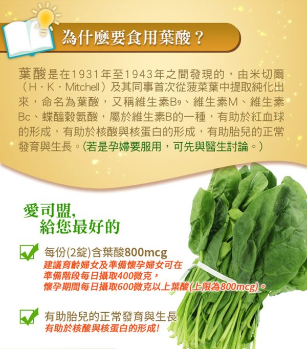 葉酸食品錠(純素)