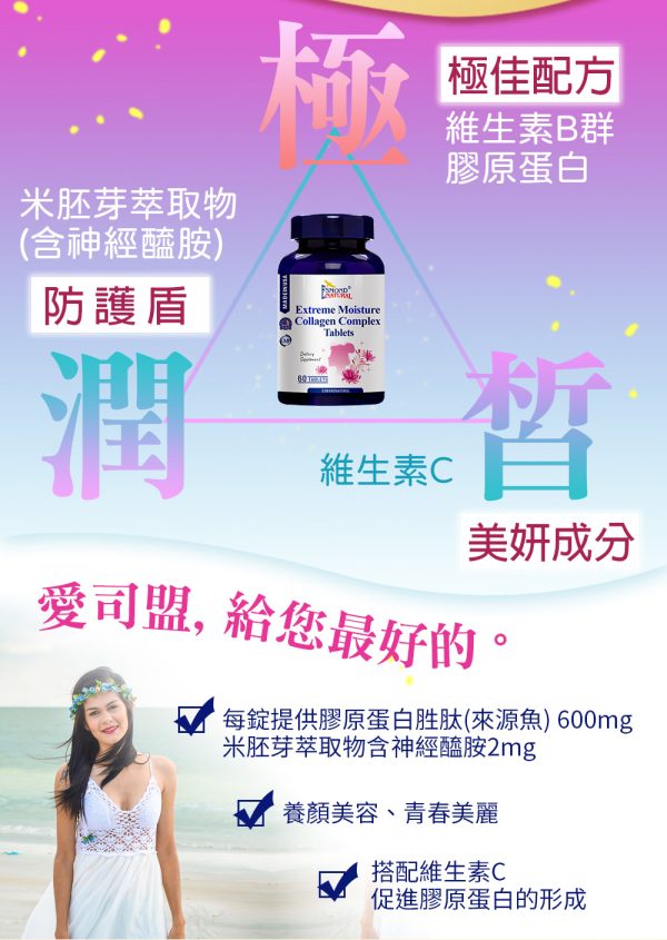 極潤皙複方膠原蛋白錠
