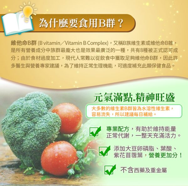 緩釋型維他命B群草本錠