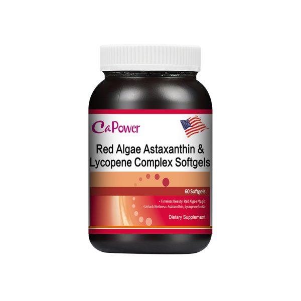 美國紅藻蝦紅素茄紅素複合軟膠囊