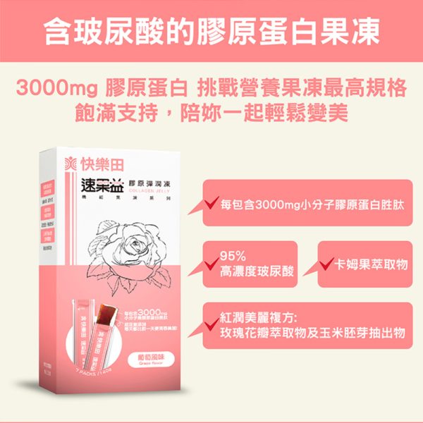 速果益-膠原彈潤凍-葡萄風味 20g(30入/盒)
