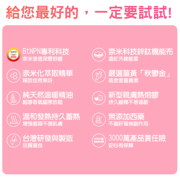 奈米薑黃貼布-溫感_800x800-14 奈米薑黃貼片-溫暖舒適疲勞放鬆 奈米導入植萃成分深層穿透更有感